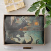 Halloween Cocktail Party Heksen Weerwolf Tissuepapier (Geschenk)