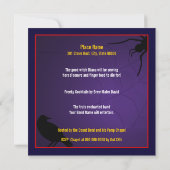 Halloween Cocktail Party Invitation Kaart (Achterkant)