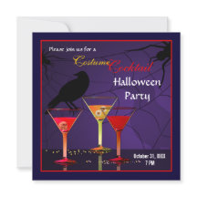 Halloween Cocktail Party Invitation