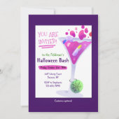 Halloween Cocktail Party Kaart (Voorkant)