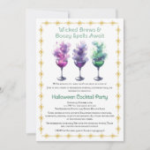 Halloween Cocktail Party Kaart (Voorkant)