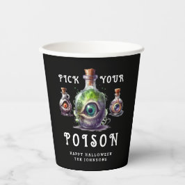 Halloween Cocktail Party Kies je vergif Papieren Bekers
