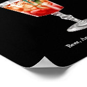 Halloween cocktail party met pompoen recept poster (Hoek)