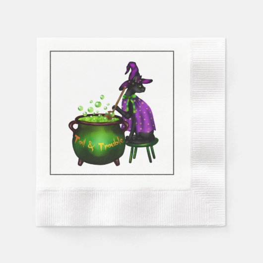 Halloween Cocktail Party Napkin Servet (Voorkant)