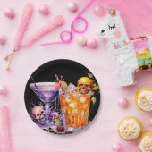 Halloween Cocktail Party Papieren Bordje (Feest)