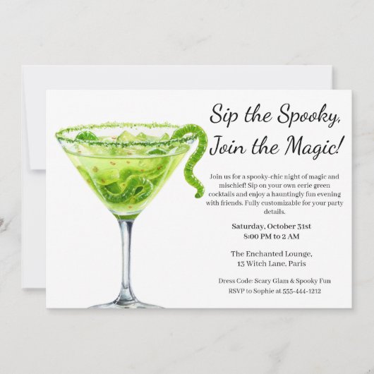 Halloween cocktail party | Potion Magique Kaart (Voorkant)