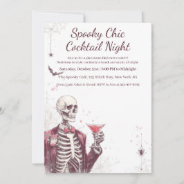 Halloween cocktail party | Spooky Chic Night Kaart
