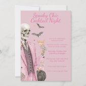 Halloween Cocktail Party | Spooky Chic Night Kaart (Voorkant)