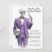 Halloween cocktail party | Spooky Chic Night Kaart (Voorkant)