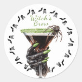 Halloween cocktail party | Sticker van Witch’s Bre (Voorkant)