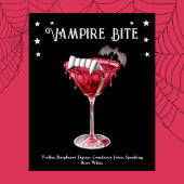 Halloween Cocktail Party Vampire Martini Recept Poster