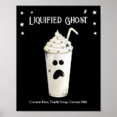 Halloween Cocktail Party Vloeibaar Ghost Recept Poster (Voorkant)