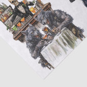 Halloween Cocktail Party Witches Waterverf Tissuepapier (Detail)