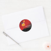 Halloween cocktail ronde sticker (Envelop)