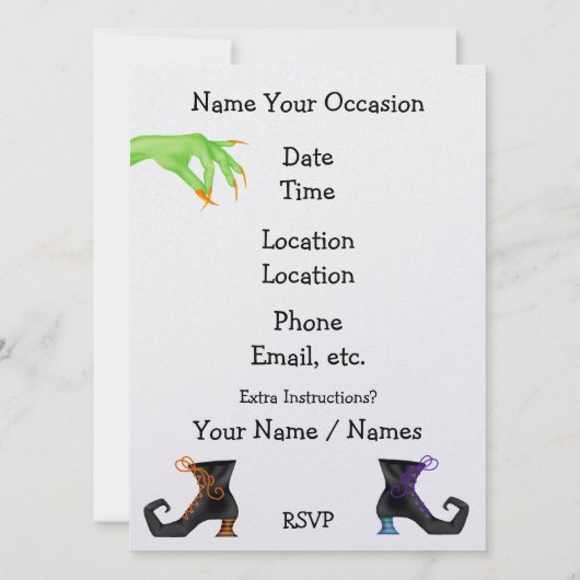 Halloween Cocktail - SRF Kaart (Achterkant)