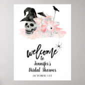 Halloween Cocktail Vrijgezellenfeest Welkomstbord Poster (Voorkant)