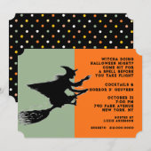 Halloween Cocktailparty Kaart (Voorkant / Achterkant)