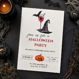 Halloween Cocktailparty Kaart