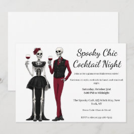 Halloween Cocktailparty | Spooky Chic Nacht Kaart