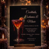 Halloween Cocktailparty Uitnodiging
