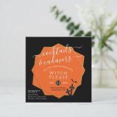 Halloween Cocktails Cadavers Black Golden Parody Kaart (Staand voorkant)