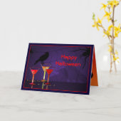 Halloween Cocktails Custom Greeting Kaart (Gele Bloem)