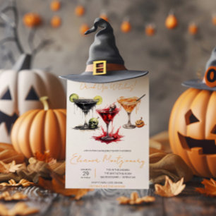 Halloween cocktails, drankjes, vrijgezellenfeest kaart