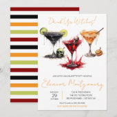 Halloween cocktails, Drinken, vrijgezellenfeest Kaart (Voorkant / Achterkant)