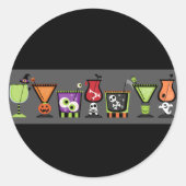 Halloween Cocktails Envelope Seals Stickers (Voorkant)
