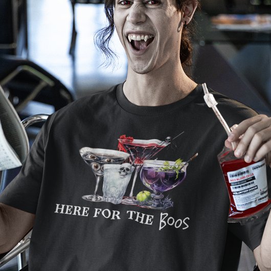 Halloween Cocktails Hier voor de Boos T-shirt