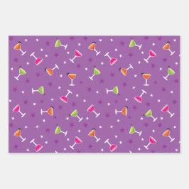 Halloween Cocktails Inpakpapier Vel