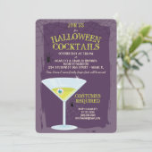 Halloween Cocktails Kaart (Staand voorkant)