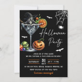 Halloween cocktails party kaart (Voorkant)