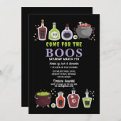 Halloween Cocktails Skulls Booze Boos Kaart (Voorkant / Achterkant)