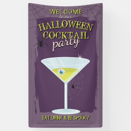 Halloween Cocktails Spandoek (Verticaal)