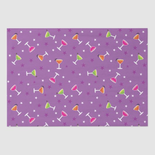 Halloween Cocktails Tissuepapier (Voorkant)