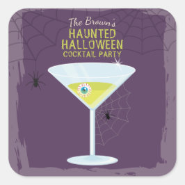 Halloween Cocktails Vierkante Sticker