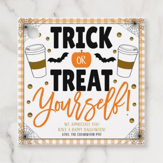 Halloween Coffee Appreciation Label (Voorkant)