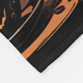 Halloween Coffee Art – Spooky Latte with Skeletons Fleece Deken (Hoek)