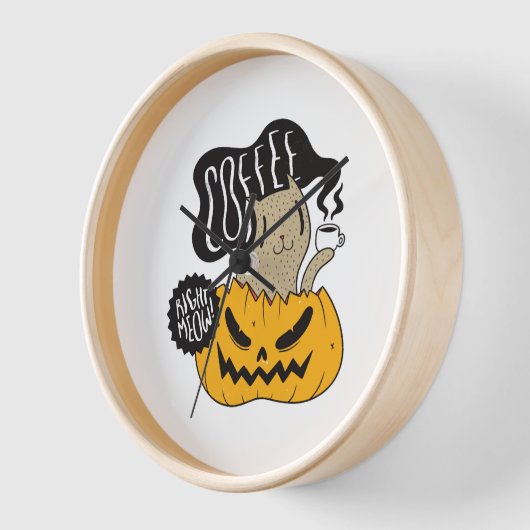 Halloween Coffee Cat - Cute Halloween Cat Drink (Hoek)