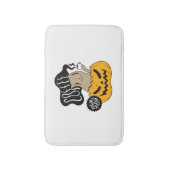 Halloween Coffee Cat - Cute Halloween Cat Drink Badmat (Voorkant Verticaal)