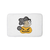 Halloween Coffee Cat - Cute Halloween Cat Drink Badmat (Voorkant)