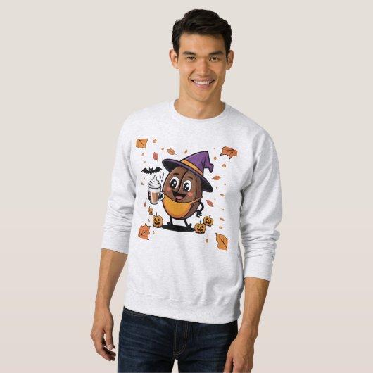 Halloween Coffee Lover T-Shirt (Voorkant volledig)