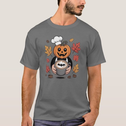 Halloween Coffee Lover T-Shirt (Voorkant)