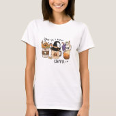 Halloween Coffee Lover T-shirt (Voorkant)