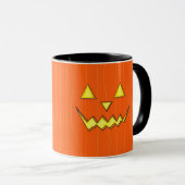 Halloween Coffee Mok met Jack-o-Lantern gezicht (Voorkant rechts)
