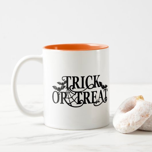 Halloween Coffee Mug Tweekleurige Koffiemok (Met donut)