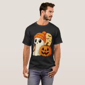 Halloween Coffee Pumpkin Spooky T-shirt (Voorkant volledig)