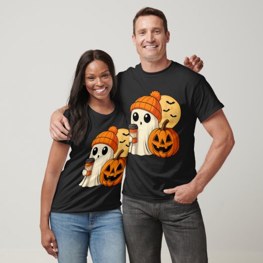 Halloween Coffee Pumpkin Spooky T-shirt (Unisex)