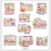 Halloween Coffee Sticker (Vel)